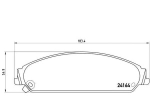Klocki Hamulcowe Chrysler 300c 04- Brembo