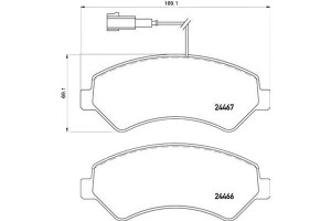 Klocki Hamulcowe Citroen Jumper 06- Brembo
