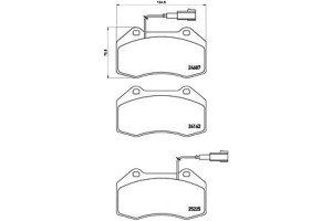 Klocki Hamulcowe Fiat 500 1.4 Abarth 08- Przód Bre
