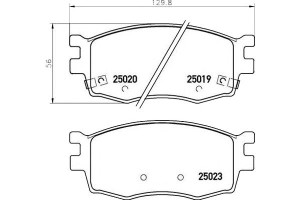 Klocki Hamulcowe Hyundai I20 08-15 Przód Brembo