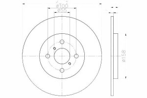 Tarcze Hamulcowe 2szt. T Yaris 1.4d-4d 05- Textar
