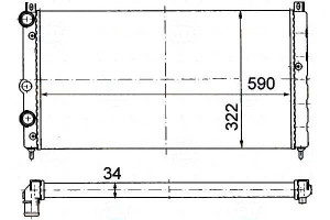 Chłodnica Silnika Behr Hella 441076014126 6u012125