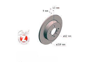 Tarcze Hamulcowe 2szt Suzuki Swift Iv 10- Tył Zimm