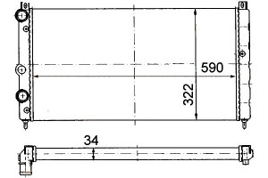 Chłodnica Silnika Hella 441076014126 6u0121253a 49