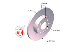 Tarcze Hamulcowe 2szt Fiat Grande Punto 06-09 1.2