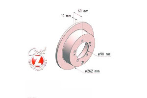 Tarcze Hamulcowe 2szt Mitsubishi Outlander 03-06 T