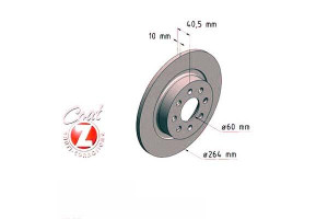 Tarcze Hamulcowe 2szt Fiat Grande Punto 05- Tył Zi