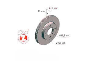 Tarcze Hamulcowe 2szt Ford Focus 98-04 Zimmermann