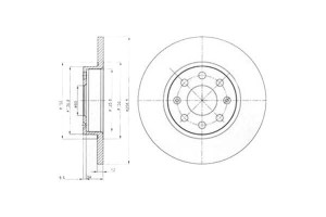 Tarcze Hamulcowe 2szt Fiat Grande Punto Opel Corsa
