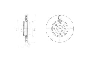 Tarcze Hamulcowe 2szt Fiat Grande Punto Punto Punt