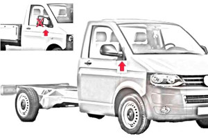 Lusterko Vw Van Wezel