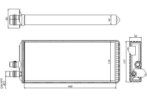 Nagrzewnica (177x400x42mm Quick Fit) Iveco Stralis