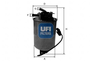 Filtr Paliwa Diesel Ufi