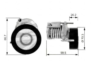 Napinacz Paska Wielorowkowego Audi A2 Seat Altea A