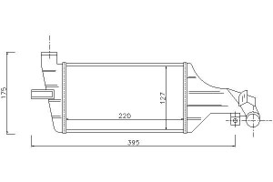 Intercooler Opel Astra G Zafira A 2.0d/2.2d 08.99-