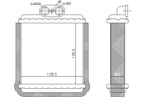 Nagrzewnica (142x142x40) Suzuki Vitara X-90 1.6-2.