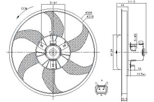 Wentylator Chłodnicy Opel Adam Corsa D Corsa E 1.0
