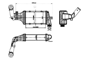 Intercooler Opel Astra G 2,2dt Nrf