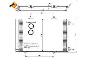 Skraplacz Klimatyzacji Citroen C3 206 207 02- Nrf