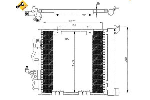 Skraplacz Klimatyzacji Opel Astra H Diesel 1,3-1,9