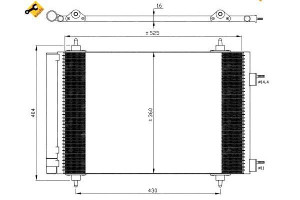 Skraplacz Klimatyzacji Peugeot 307 1,4-2,0b D 00-