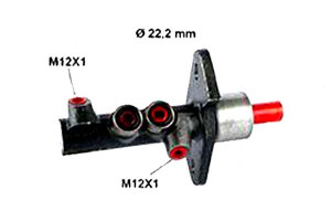 Pompa Hamulcowa Fiesta 1.2 16v 96-00 22.20 Metelli