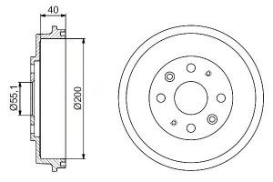 Bębny Hamulcowe Mazda 121 Ii 323 C Iv 323 C V 323