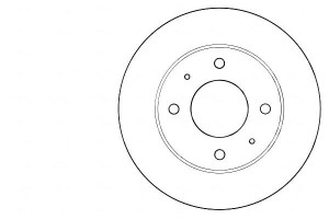 Tarcze Hamulcowe 2szt Mitsubishi Galant 89-01 A.b.
