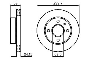 Tarcze Hamulcowe 2szt. Ford Escort '86 Express Esc