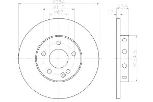 Tarcze Hamulcowe Mintex 2024210212 A64 64 A