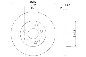 Tarcze Hamulcowe Mintex 1244211212 1244211312 64 A