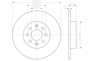 Tarcze Hamulcowe Mintex 55700592 55700593 93167282