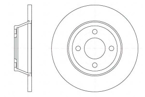Tarcze Hamulcowe 2szt 280x13 P 4-otw Audi 80 Roadh