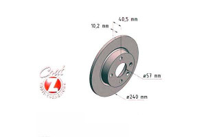Tarcze Hamulcowe 2szt Opel Corsa C 00-06 Tył 1.8 1