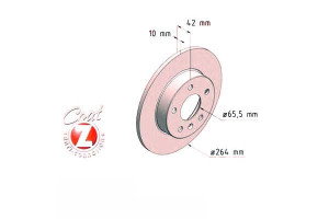 Tarcze Hamulcowe 2szt Opel Astra G 98- Tył Zimmerm