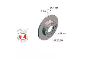 Tarcze Hamulcowe 2szt Seat Ibiza 99-02 Tył Zimmerm