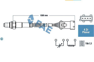 Sonda Lambda Citroen C5 01- Fae