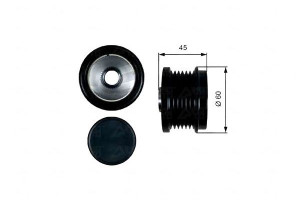 Koło Pasowe Alternatora Volvo C30 S40 Ii S60 Ii S8