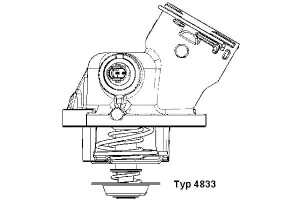 Termostat Mercedes W164 W463 5,0 100c Wahler