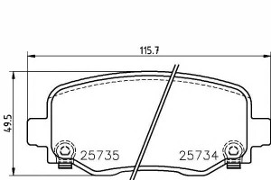 Klocki Hamulcowe Chrysler 200 Jeep Cherokee 2.0-3.