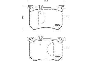 Klocki Hamulcowe Mercedes Przód R231 W222 Sl 12- T