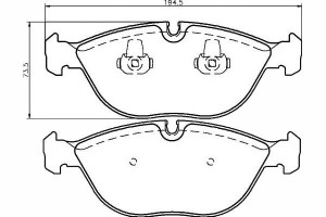 Klocki Hamulcowe Mercedes Przód W210 280-550 4-mat