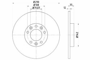 Tarcze Hamulcowe 2szt Peugeot Tył 308 1,6-2,0 14-