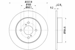 Tarcze Hamulcowe 2szt Suzuki Tył Ignis 1,5 4x4 03-