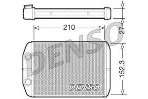 Nagrzewnica (210x152 3x27) Fiat Bravo Ii 1.6d 09.0