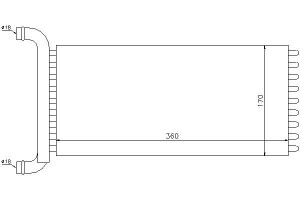 Nagrzewnica (360x170x35) Mercedes Sprinter 3 5-t (