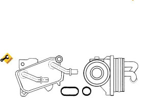 Chłodnica Oleju Mercedes W202 203 210 Nrf