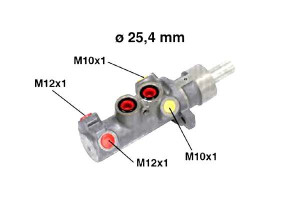 Pompa Hamulcowa Ford 2,0 2,4di Transit 00-06 Metel