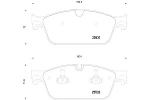Klocki Hamulcowe Mercedes W166 M-klasa 12- Przód B