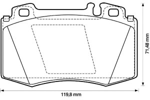 Klocki Hamulcowe Ceramiczne Mercedes M (w163) S (c